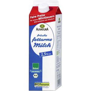 Alnatura Frische Fettarme Milch 1,5% Fett