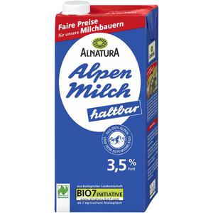 Alnatura haltbare Alpenmilch 3,8 %