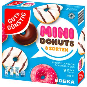 GUT&GÜNSTIG Mini Donuts 3 Sorten 255g