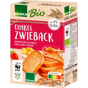 EDEKA Bio Bio EDEKA Dinkel Zwieback 2x100g