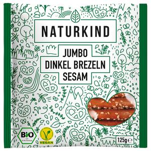 Bio Naturkind Dinkel Brezel mit Sesam 125g