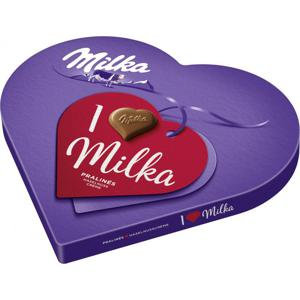 Milka I love Milka Pralinés Haselnusscrème Geschenkherz