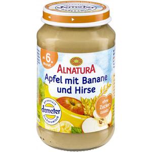 Alnatura Apfel mit Banane und Hirse