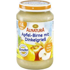 Alnatura Apfel-Birne mit Dinkelgrieß