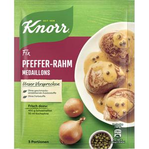 Knorr Fix Pfeffer-Rahm Medaillons