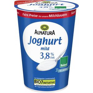 Alnatura Joghurt Natur 3, 8% Fett