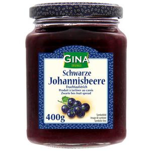 Gina Originale Fruchtaufstrich schwarze Johannisbeere 400g