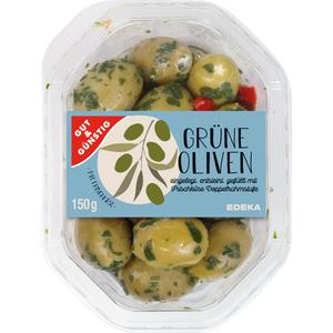 GUT&GÜNSTIG Grüne Oliven mit Frischkäse 150g