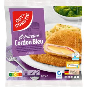 GUT&GÜNSTIG Cordon Bleu vom Schwein 670g QS