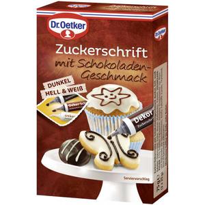 Dr. Oetker Zuckerschrift mit Schokoladengeschmack