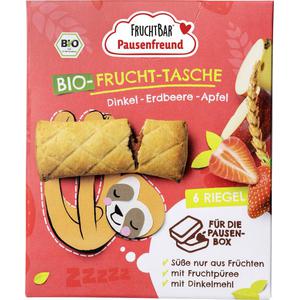 FruchtBar Bio-Frucht-Tasche Dinkel-Erdbeere-Apfel