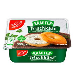 GUT&GÜNSTIG Frischkäse Kräuter Doppelrahm 300g VLOG