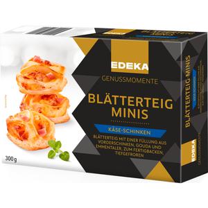 EDEKA Genussmomente Blätterteigminis Käse&Schinken 300g