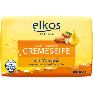 EDEKA elkos Cremeseife Mandelöl 150g