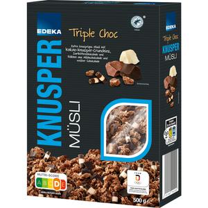 EDEKA Premium Knusper Triple Choc Müsli 500g