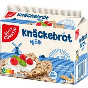 GUT&GÜNSTIG Knäckebrot Milch 250g