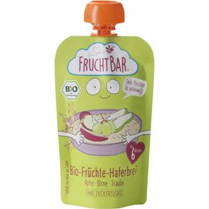 FruchtBar Bio Früchte-Haferbrei Apfel, Birne, Traube