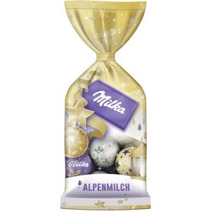 Milka Weihnachtskugeln Alpenmilch Design Edition