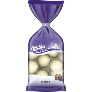 Milka Weihnachtskugeln Weisse Schokolade