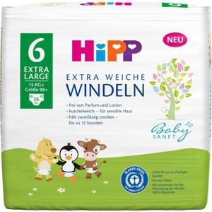 Hipp Babysanft Windeln Größe 6 Extra Large 15kg+