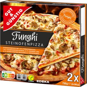 GUT&GÜNSTIG Steinofenpizza Funghi 2x365g