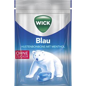 Wick Blau Hustenbonbons mit Menthol ohne Zucker