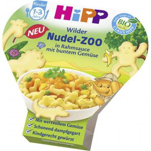 Hipp Wilder Nudel-Zoo in Rahmsauce mit buntem Gemüse