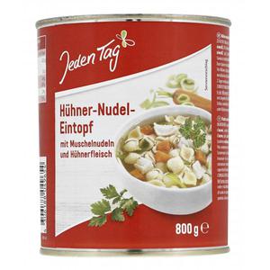 Jeden Tag Hühner-Nudel-Eintopf