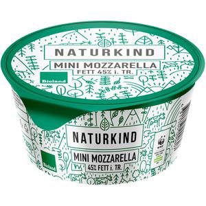 Bio Naturkind Mozzarella Minis 45% 250g