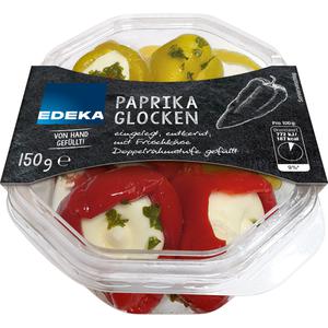 EDEKA Paprikaglocken rot&grün gefüllt mit Frischkäse 150g