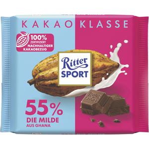 Ritter Sport Kakao Klasse 55% Die Milde aus Ghana