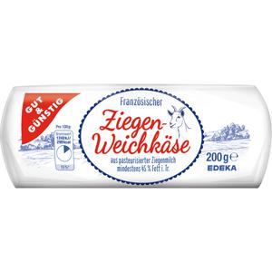 GUT&GÜNSTIG Ziegenweichkäserolle 45% Vollfettstufe 200g