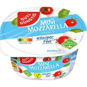 GUT&GÜNSTIG Mozzarella Minis Leicht 25% 250g VLOG