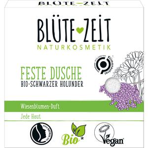 BLÜTEZEIT Feste Dusche Bio-Schwarzer Holunder 60g