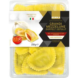 EDEKA Genussmomente Gran Mezzelune doppelt gefüllt mit Burrata und gerösteter Tomate 250g