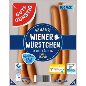 GUT&GUNSTIG Wiener Wurstchen 2x200g QS