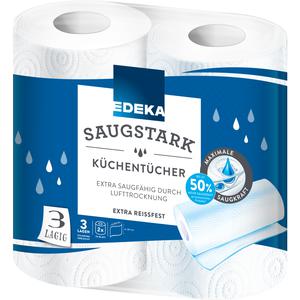 EDEKA Kuchentucher extra saugstark TAD 3lagig 2x70Blatt