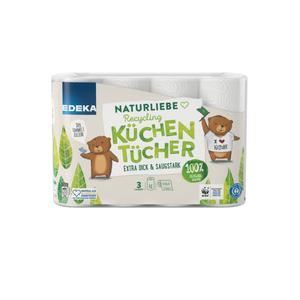 EDEKA Naturliebe Recycling Kuchentucher 3-lagig 4x128BL