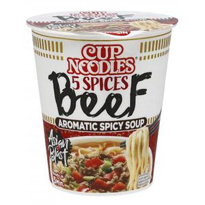 Nissin Cup Noodles 5 Spices Beef Aromatic Spicy Soup