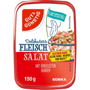 GUT&GUNSTIG Delikatess Fleischsalat mit eingelegten Gurken Kleiner Kauf 150g