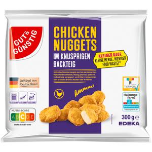 GUT&GUNSTIG Hahnchen Nuggets im Backteig Kleiner Kauf 300g VLOG QS