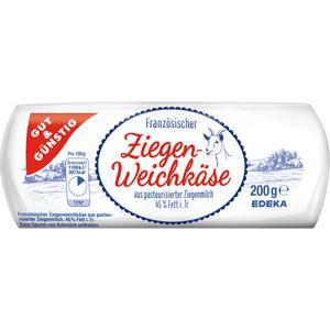 GUT&GUNSTIG Ziegenweichkase-Rolle 45% 200g