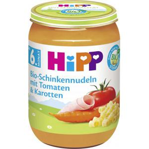 Hipp Bio-Schinkennudeln mit Tomaten & Karotten