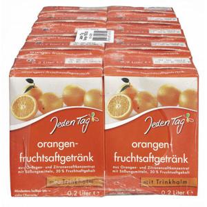 Jeden Tag Orangen-Fruchtsaftgetränk Trinkpäckchen