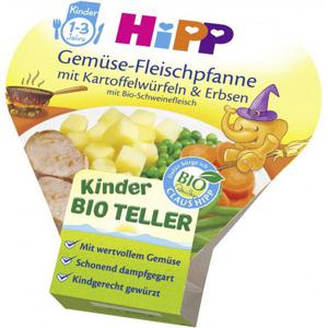 Hipp Gemüse-Fleischpfanne mit Kartoffelwürfeln & Erbsen