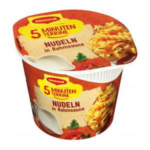 Maggi 5 Minuten Terrine Nudeln in Rahmsauce