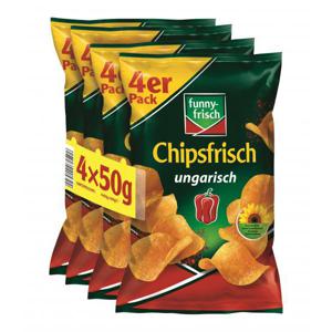 Funny-frisch Chipsfrisch Ungarisch 4er Pack