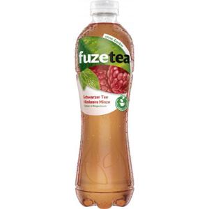 Fuze Tea Schwarzer Tee Himbeere Minze ohne Zucker (Einweg)