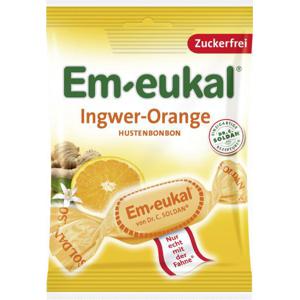 Em-eukal Hustenbonbons Ingwer-Orange zuckerfrei