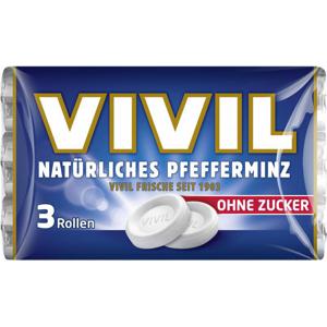 Vivil Natürliches Pfefferminz ohne Zucker